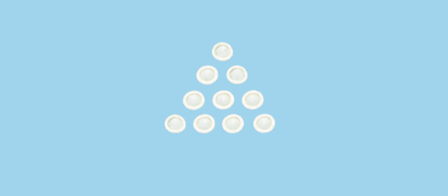 五粉普通白色手指套FC-M1001